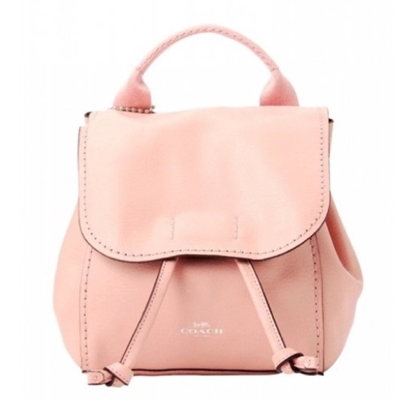 Coach Handbags - Coach Derby Convertible Backpack Shoulder Bag Blush Pink Leather F59819 Rare EUC